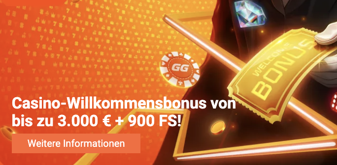 GGBet Casino Willkommensbonus